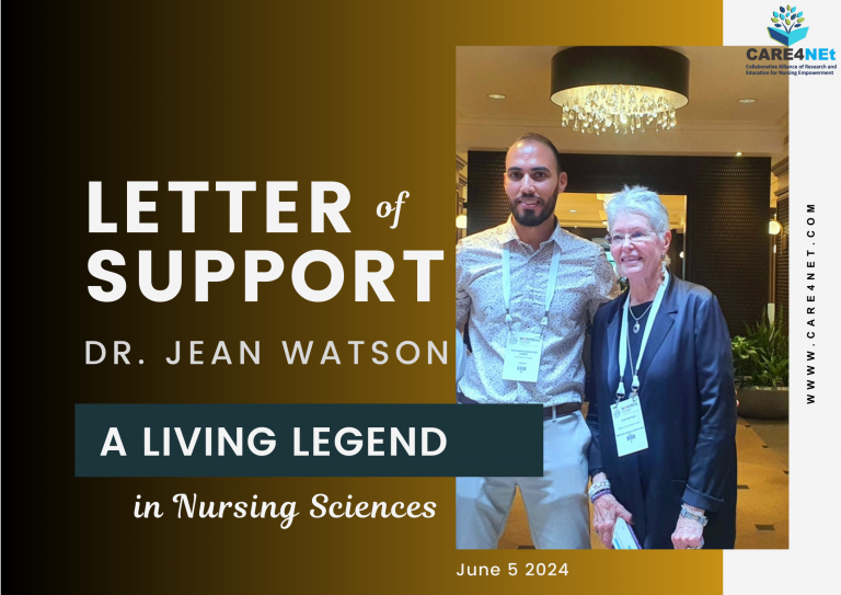CARE4NEt receives a Letter of Support from Dr. Jean Watson, a Living Legend in Nursing