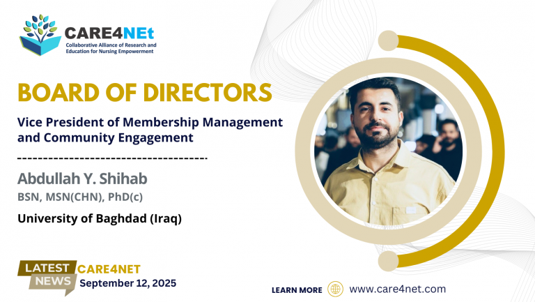 Appointment of a Vice President of Membership Management and Community Engagement to Join the Board of Directors of CARE4NEt